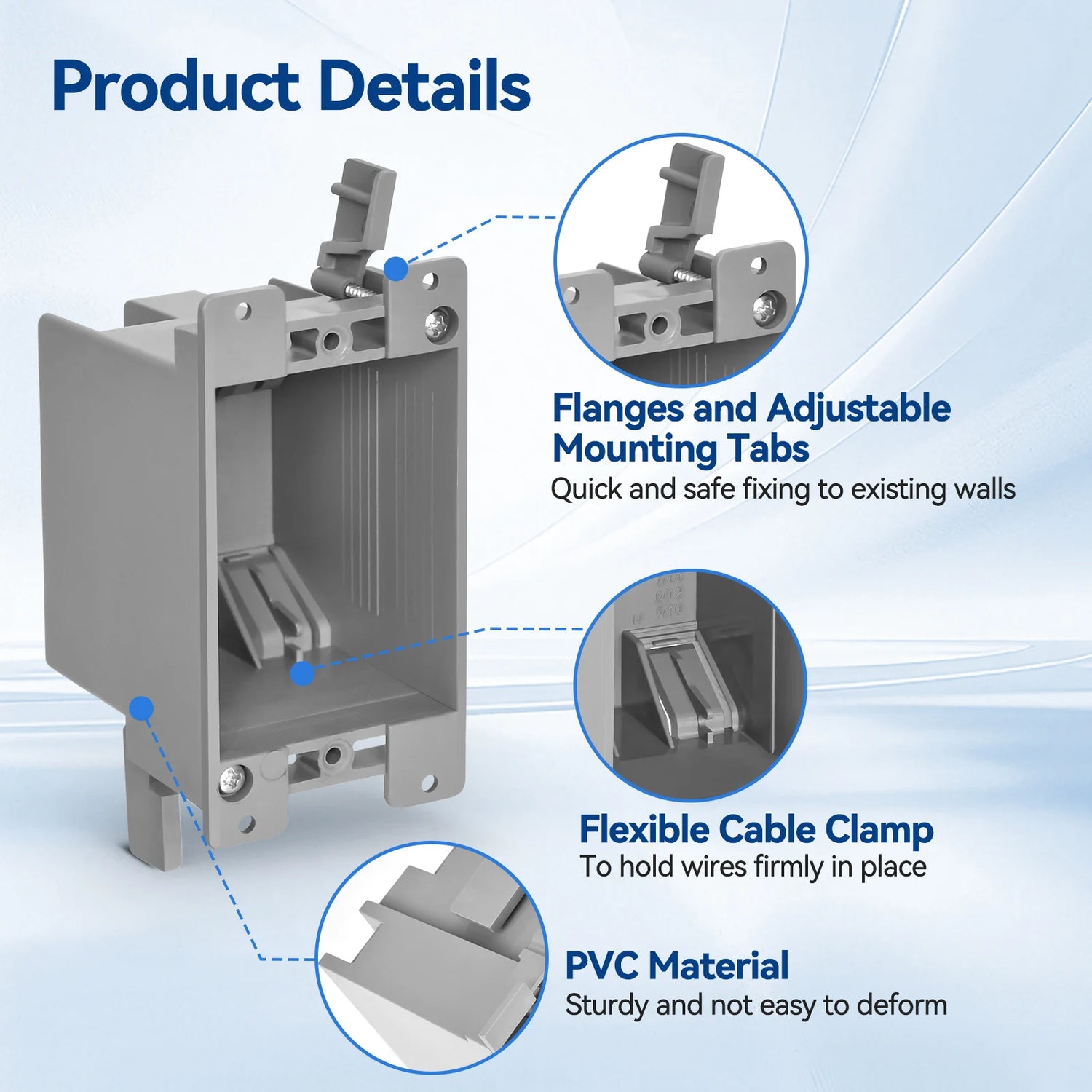 togalonn 14 cu.in 1 gang old work eletrical box product details