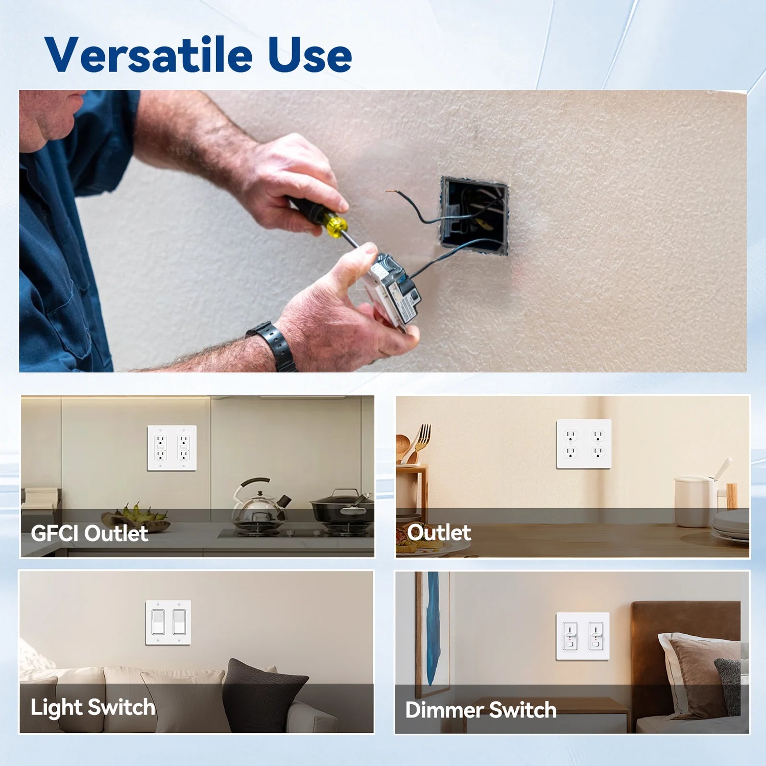 togalonn versatile use pvc 2 gang new work eletrical box