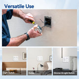 versatile use 2 gang old work eletrical box