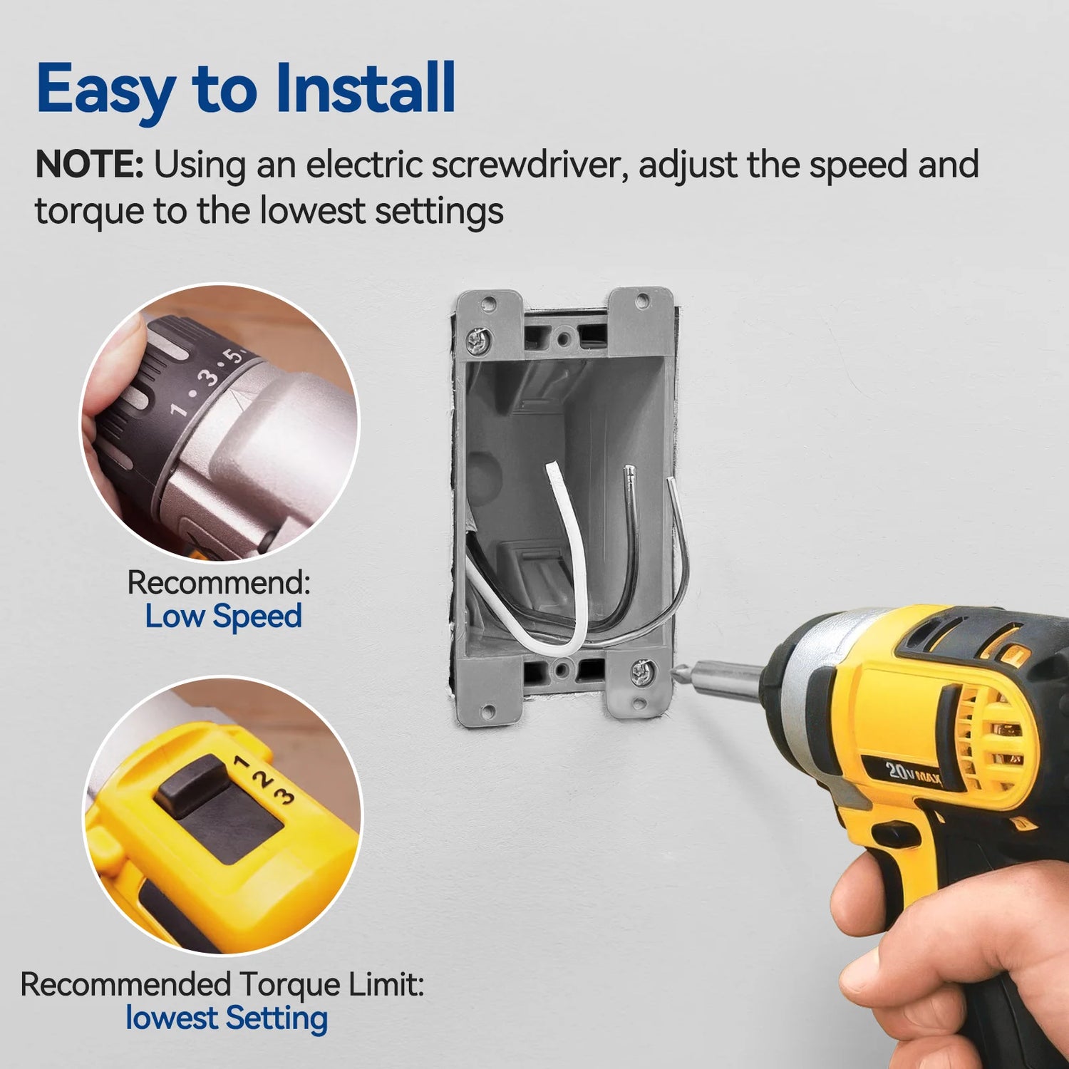 togalonn easy install old work eletrical box