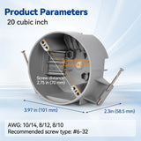 20 cu.in eletrial box product parameters