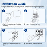 2 gang old work eletrical box installation guide